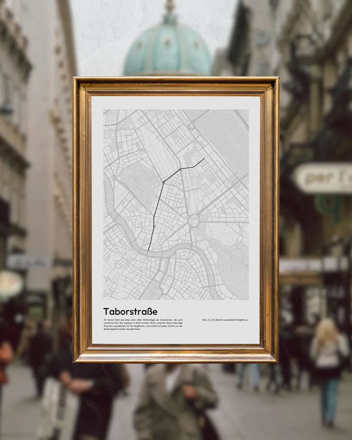 Street-Poster Taborstraße in Wien